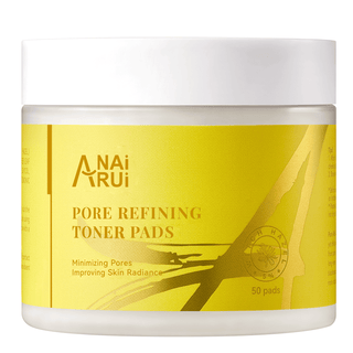 ANAIRUI Pore Refining Pads for Exfoliation, Minimizing Pores, and Improving Skin Tone – 50 Pads