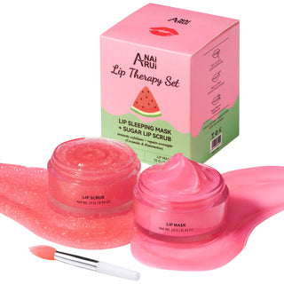 ANAIRUI Watermelon Lip Care Kit for Hydrating, Softening & Repairing Dry, Chapped, Cracked Lips