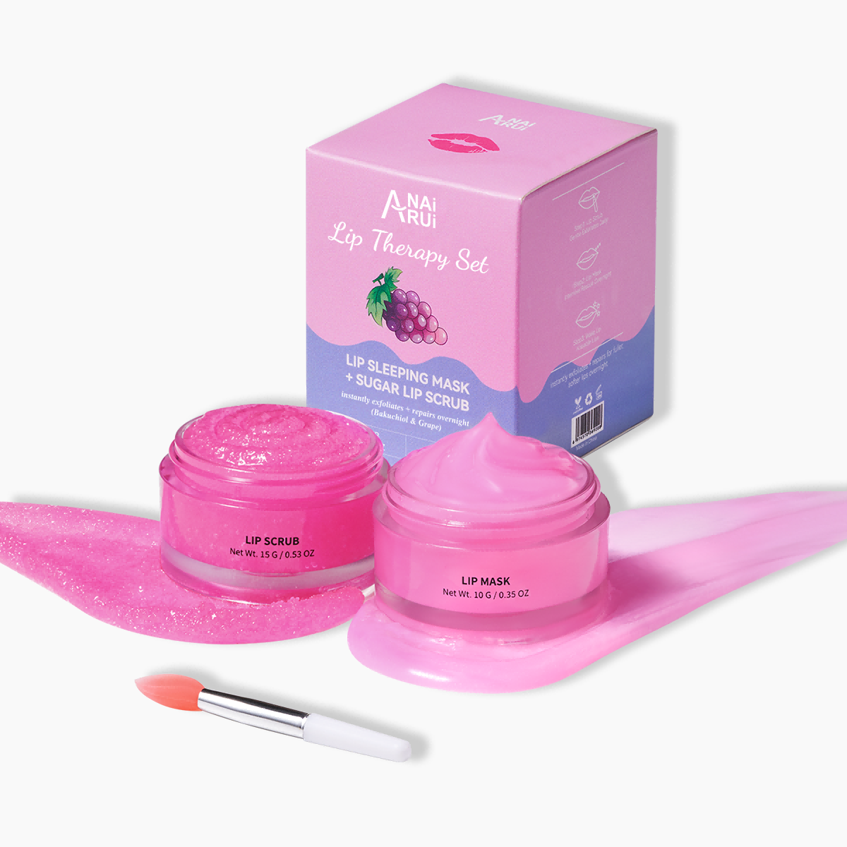 ANAIRUI Bakuchiol & Grape Lip Care Kit