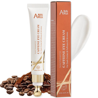 ANAIRUI Caffeine Eye Cream for Dark Circles and Puffiness, Firming - 0.5 FL.OZ