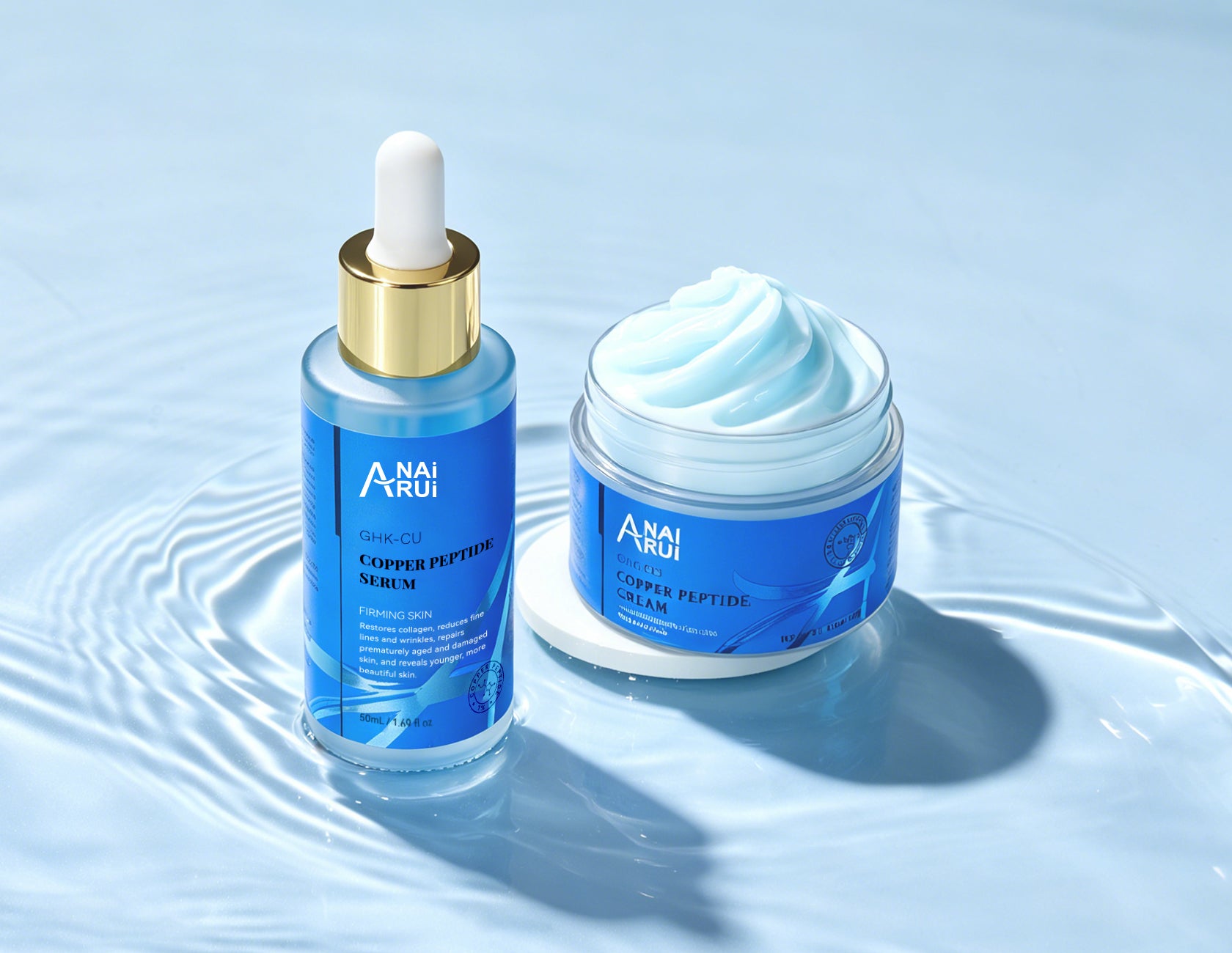 anairui copper peptides ghk-cu serum reviews cleanse + detox essentials anairuicare.com #anairui #anairuiskincare #claymask #skincare #beauty #selfcare #acne #facial#cleasing#facialmask#mudmask#blackfriday#mask Copper Peptide Serum with 1%