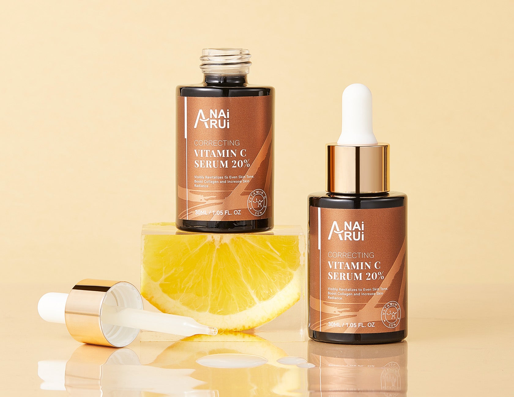 Anna Rich Serum 30ml 美容液 ANAIRUI 20% Vitamin C Facial Serum for Lightening Skin, Anti Aging