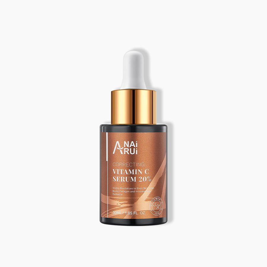ANAIRUI 20% siero di vitamina C per illuminare la pelle, aumentare la compattezza, ridurre le linee sottili, le rughe, le macchie scure 1 Fl Oz 30 ml