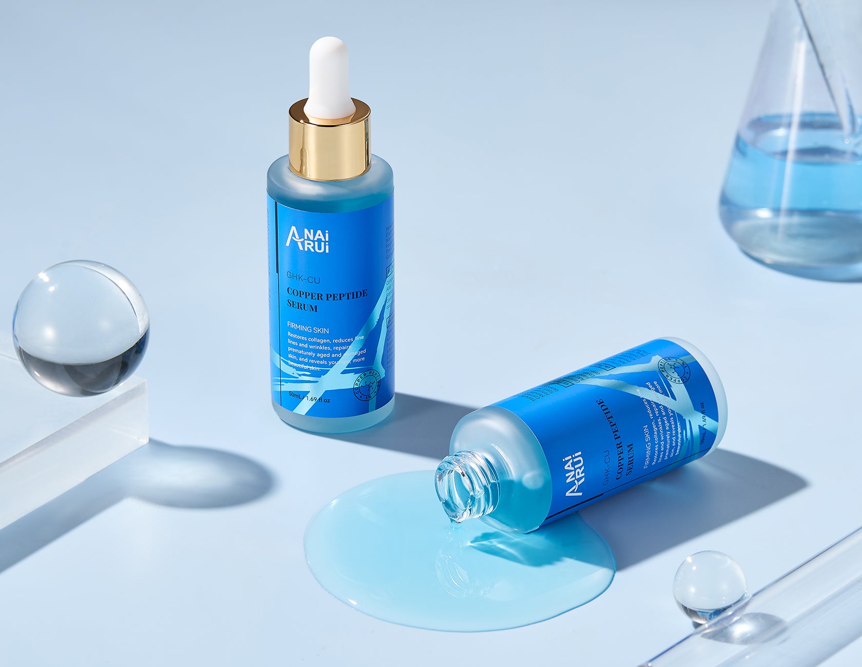 ANAIRUI Copper Peptides GHK-Cu Serum 50ml for Firm & Youthful Skin