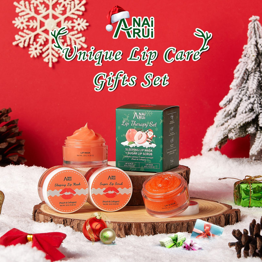 ANAIRUI Christmas Peach Lip Care Kit