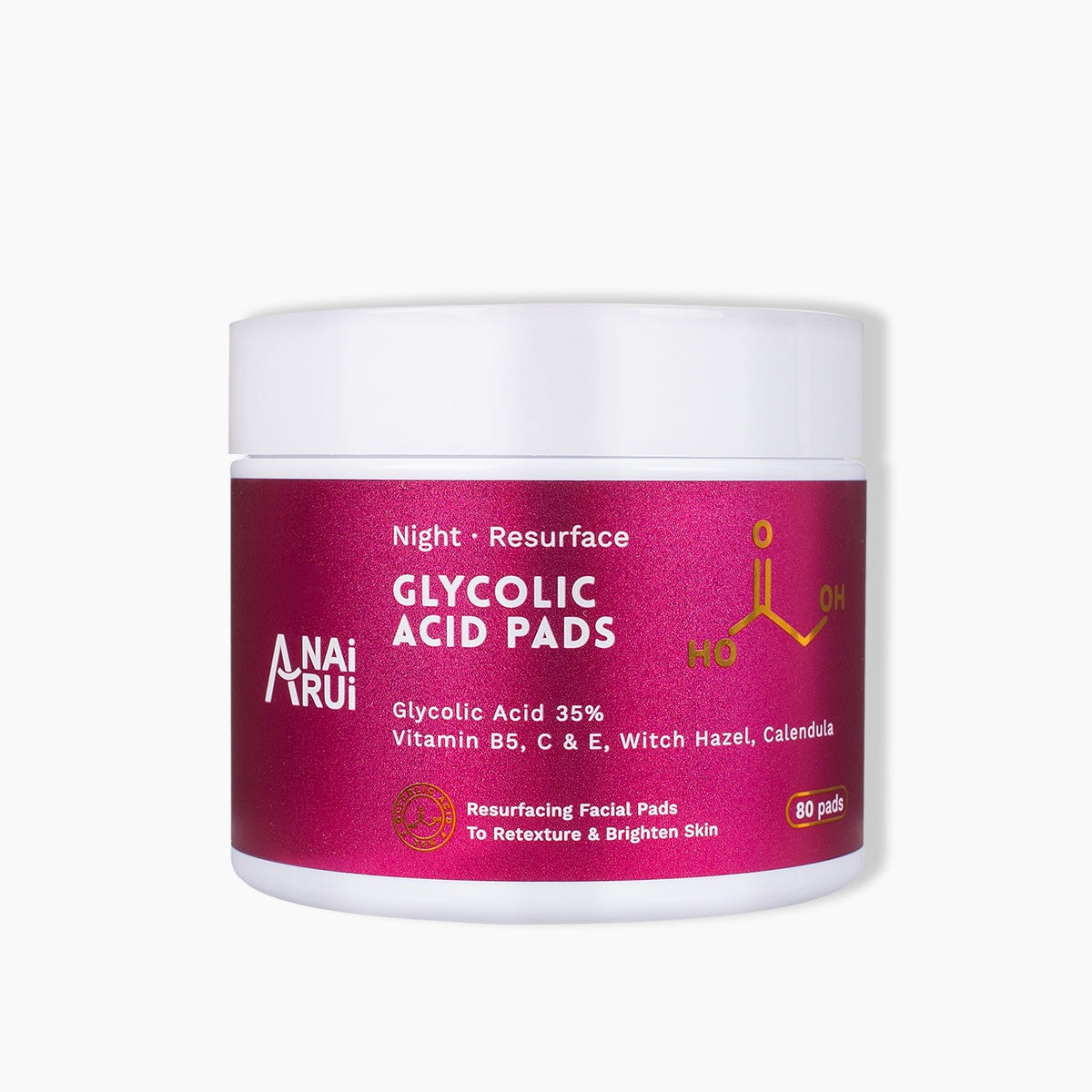 ANAIRUI 35% Glycolic Acid AHA Pads