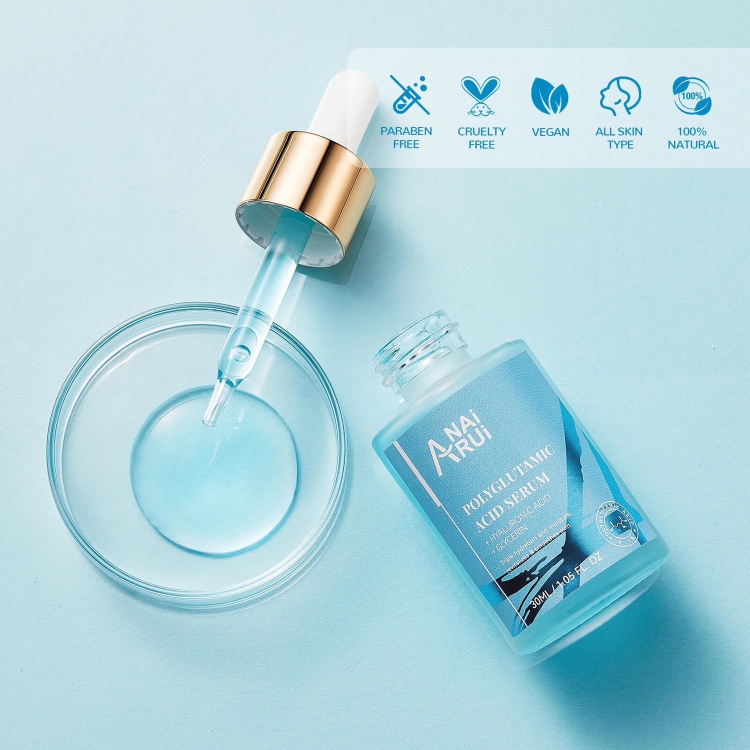 ANAIRUI Polyglutamic Acid Moisturizing Serum