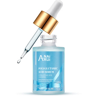 ANAIRUI Polyglutamic Acid Moisturizing Serum for Plump, Hydrate, Firm, Reduce Fine Lines and Wrinkles - 1.05 FL.OZ