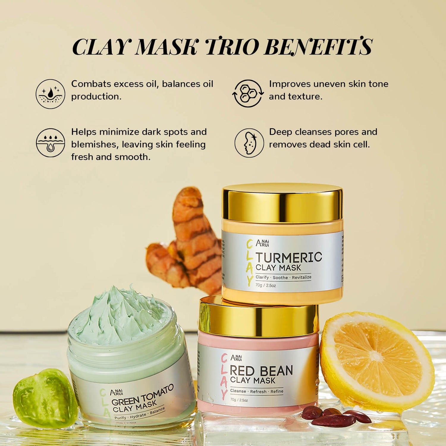 ANAIRUI Deep Cleansing Facial Mask Set