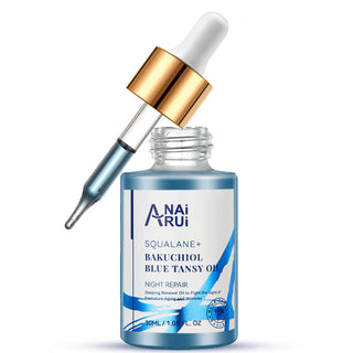 ANAIRUI Bakuchiol & Blue Tansy Facial Oil for Deep Wrinkles, Fine Lines, Soothing-1 FL.OZ