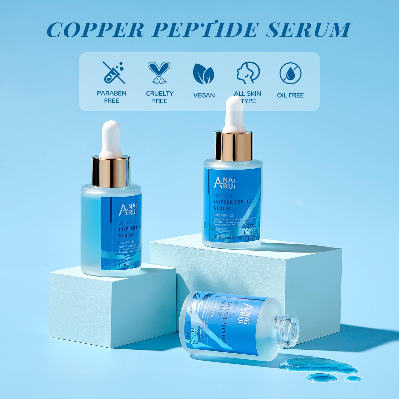 ANAIRUI Copper Peptides GHK-Cu Serum ANAIRUI Copper Peptides GHK-Cu Serum