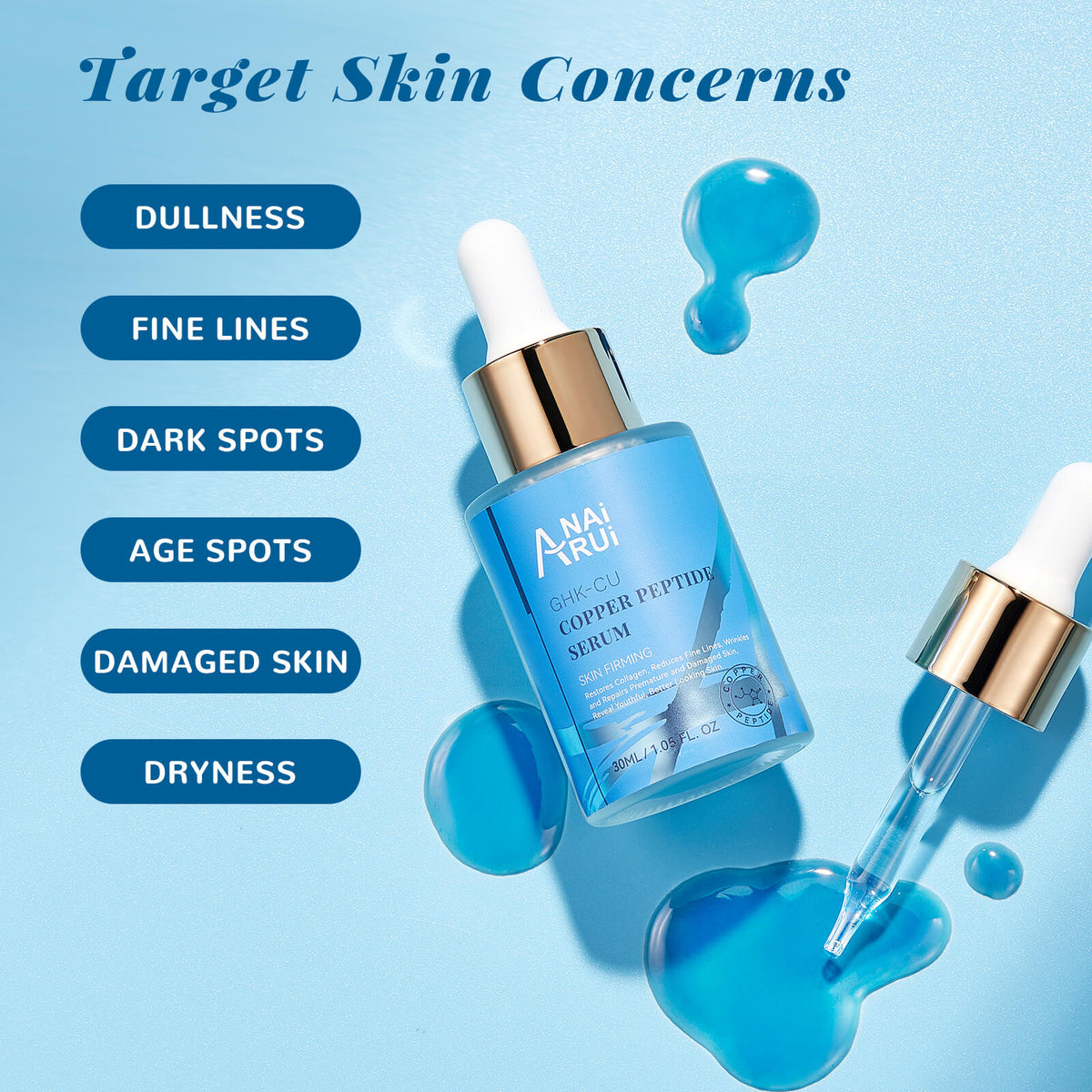 ANAIRUI Copper Peptides GHK-Cu Serum ANAIRUI Copper Peptides GHK-Cu Serum