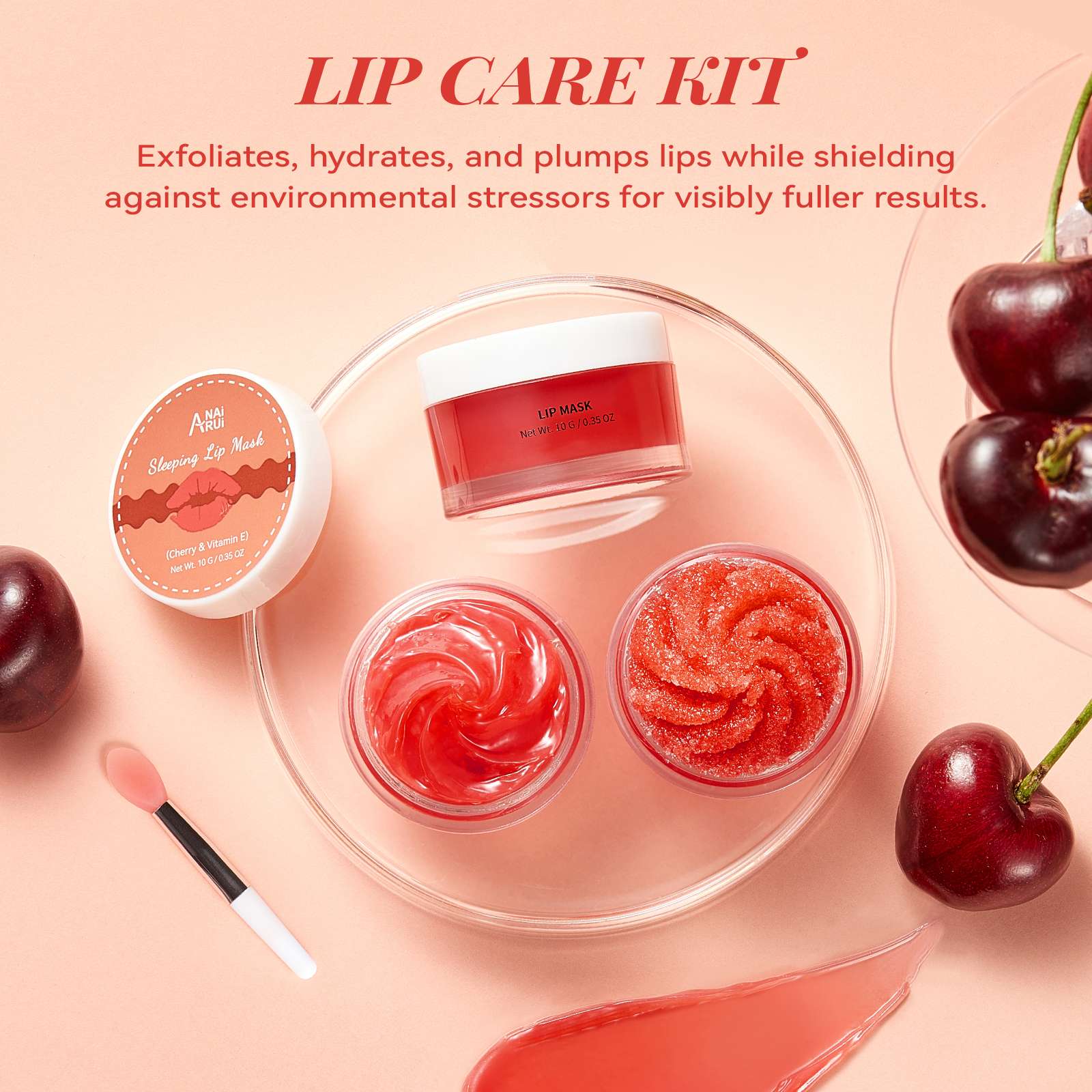 ANAIRUI Cherry Lip Care Kit