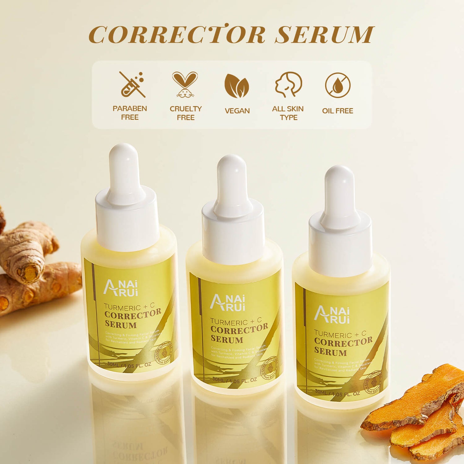 ANAIRUI Vitamin C Turmeric Serum