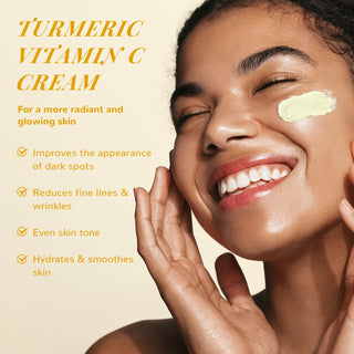 ANAIRUI Turmeric Vitamin C Cream for Dark Spots, Hydrating, Evening Tone - 50g