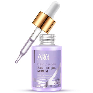 ANAIRUI Bakuchiol Retinol Alternative Serum for Anti-Aging & Wrinkle Smoothing, Hydration, Sensitive Skin -  1 Fl. Oz